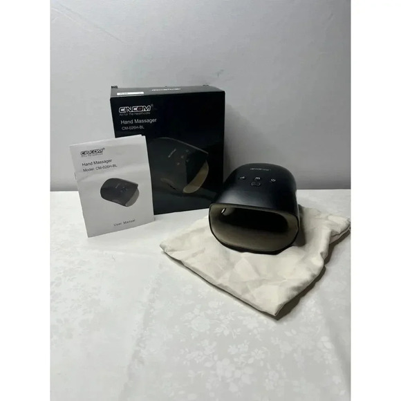 CINCOM Rechargeable Hand Massager with Heat and Compression (Black) No Charger - Picture 5 of 5